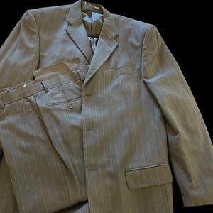 Mens Kenneth Cole Reaction Pinstripe Suit